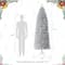 7.5ft. Unlit Silver Pencil Tinsel Artificial Christmas Tree